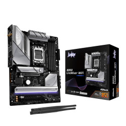 Asrock 90-MXBQU-A0UAYZ B850 LiveMixer WiFi, AMD, Zócalo AM5, AMD Ryzen 7000 Series, AMD Ryzen 8000 Series, AMD Ryzen 9000
