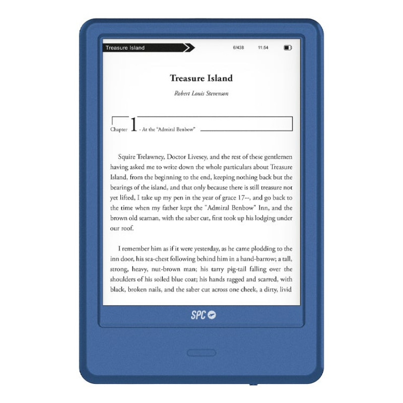 SPC 5615A Dickens Light 2 Pro, 15,2 cm (6"), E Ink Carta, 1024 x 758 Pixeles, CHM, DOC, EPUB DRM, FB2, HTML, MOBI, PDF, RTF,