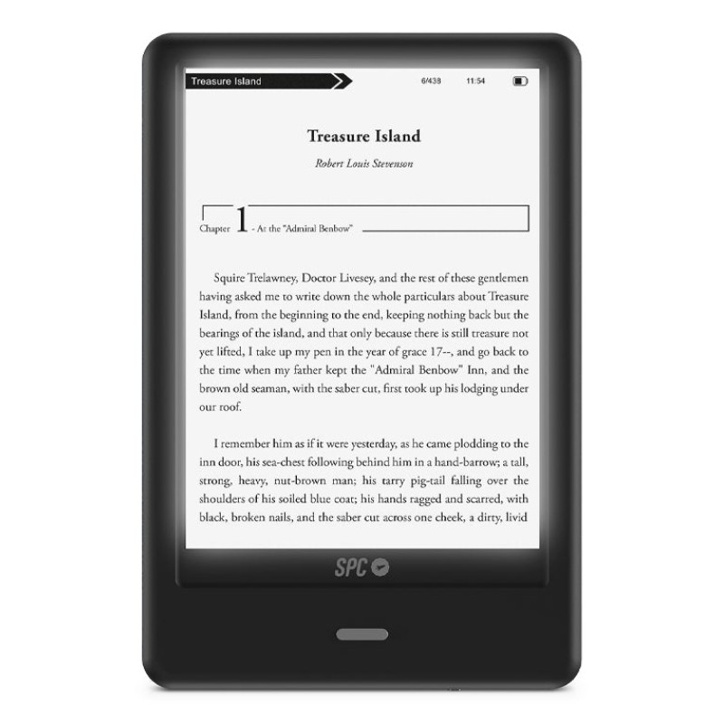 SPC 5615N Dickens Light 2 Pro, 15,2 cm (6"), E Ink Carta, 1024 x 758 Pixeles, CHM, DOC, EPUB DRM, FB2, HTML, MOBI, PDF, RTF,