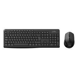CoolBox COO-KTR-03W KIT INALAMBRICO MULTIMEDIA DE TECLADO Y RATÓN SILENCIOSOS, Inalámbrico, RF inalámbrico, Interruptor de 2