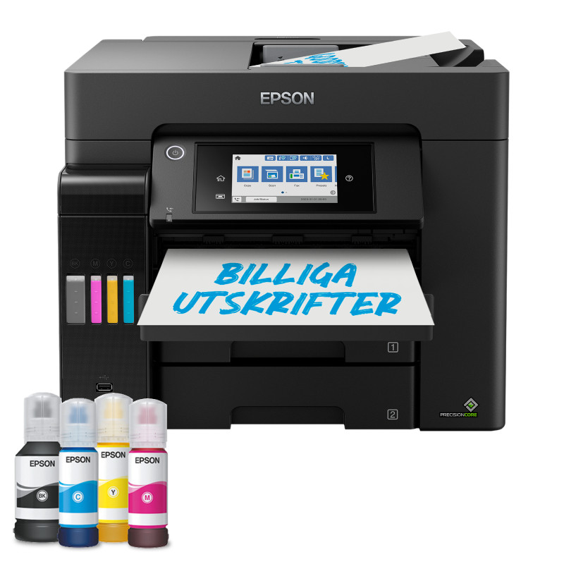 Epson C11CJ29406 EcoTank ET-5855, Inyección de tinta, Impresión a color, 4800 x 2400 DPI, A4, Impresión directa, Negro