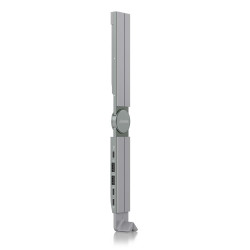 AISENS ASUC-4P021-GR Soporte de Sobremesa Ajustable Para Portail / Tablet Con USB-C Docking 4 en 1, Gris, Soporte para