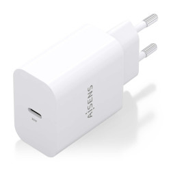 AISENS A110-0940 Cargador GaN 30W, 1xUSB-C PD3.0, Blanco, Interior, Corriente alterna, 20 V, Blanco 2