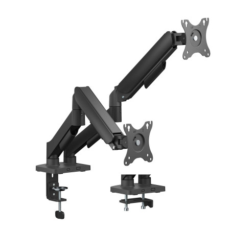 AISENS DT32TSR-357 Soporte de Mesa Eco Contrapeso Giratorio e Inclinable para Monitor/TV 9KG (3 Pivotes, 2 Brazos) de 17"-32",