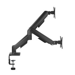 AISENS DT32TSR-357 Soporte de Mesa Eco Contrapeso Giratorio e Inclinable para Monitor/TV 9KG (3 Pivotes, 2 Brazos) de 17"-32", 2