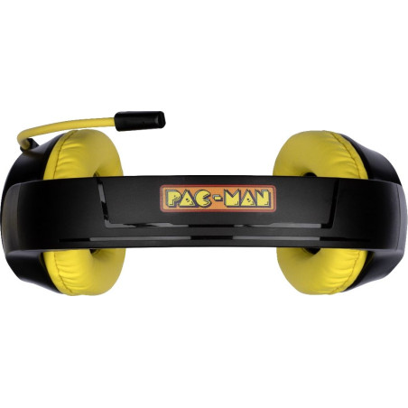Konix 82549000001 PacMan, Alámbrico, Juego, 20 - 20000 Hz, Auriculares, Negro, Amarillo