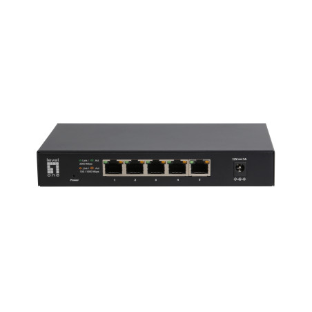 LevelOne GEU-0525 GEU-0525, No administrado, 2.5G Ethernet (100/1000/2500), Bidireccional completo (Full duplex), Montaje de