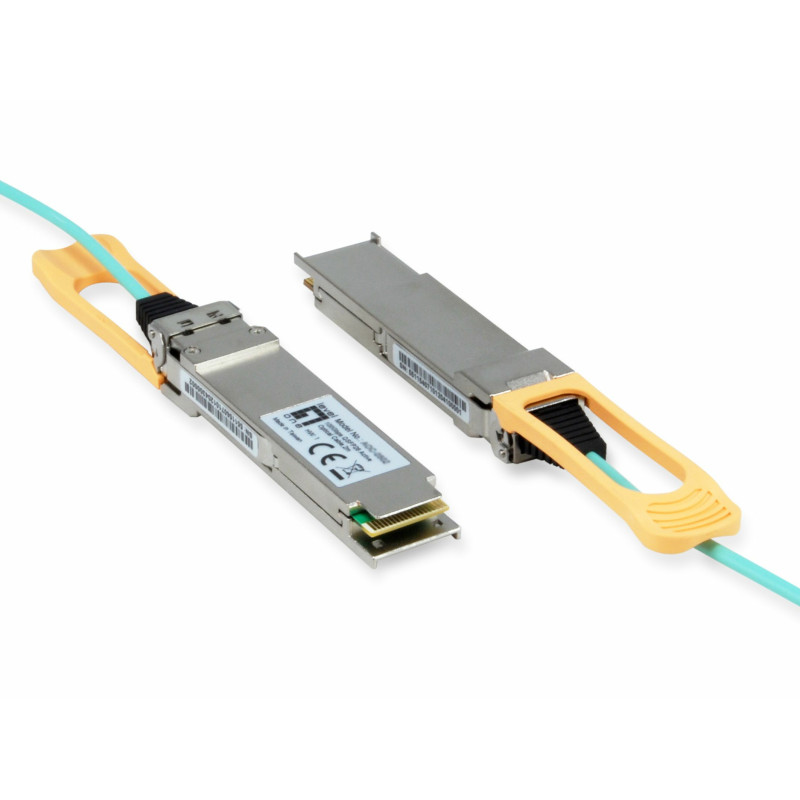 LevelOne AOC-0501 AOC-0501, Fibra óptica, 103100 Mbit/s, QSFP28, QSFP28, SR4, 850 nm