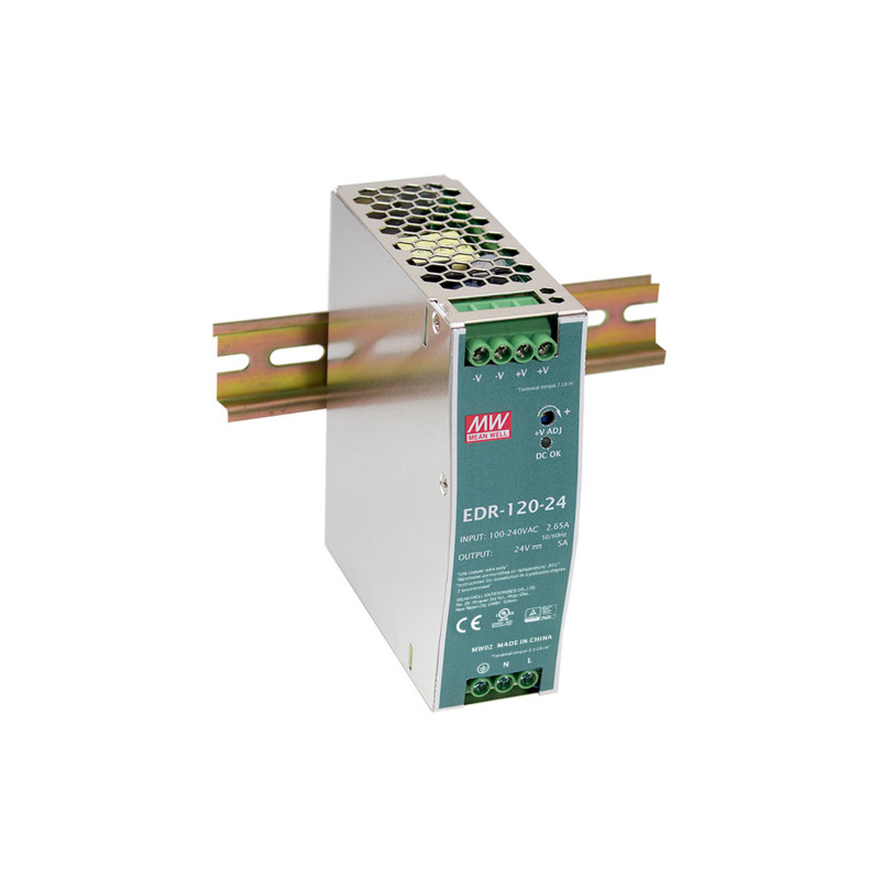 LevelOne POW-4841 POW-4841, 120 W, 90 - 264 V, Sobrevoltaje, Sobrecarga, Cortocircuito, 474600 h, Color menta, Plata, -20 - 60