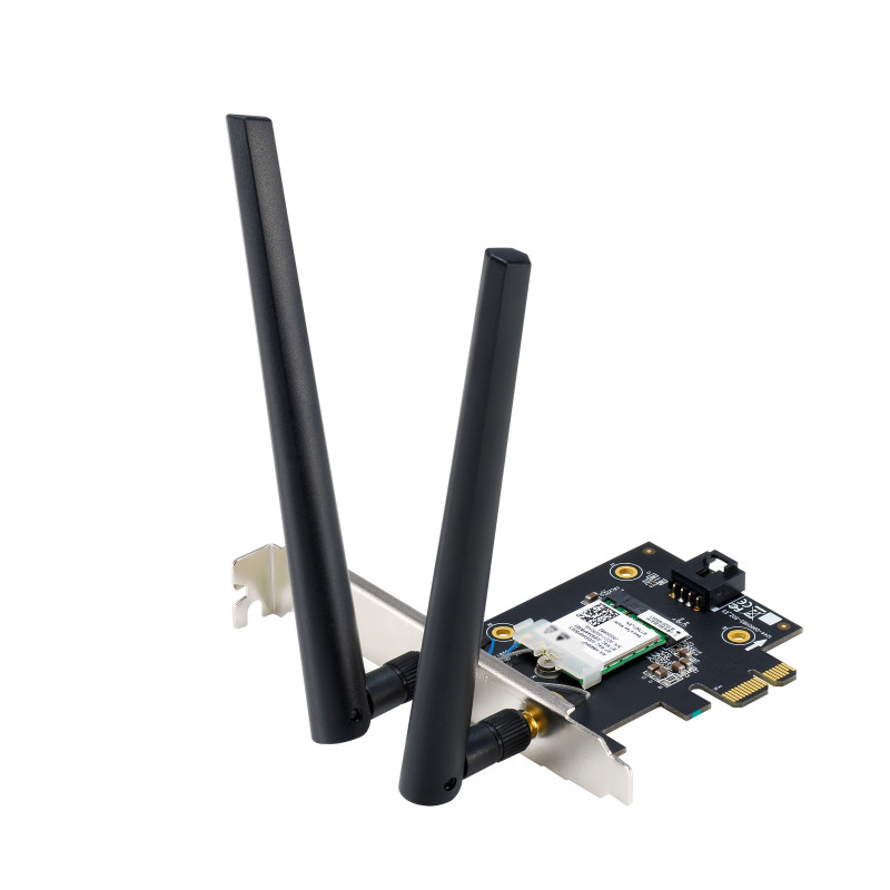 ASUS 90IG09G0-MO0B00 PCE-BE6500, Interno, Inalámbrico, PCI Express, WLAN / Bluetooth, 2882 Mbit/s, Negro, Acero inoxidable