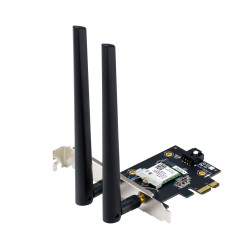 ASUS 90IG09G0-MO0B00 PCE-BE6500, Interno, Inalámbrico, PCI Express, WLAN / Bluetooth, 2882 Mbit/s, Negro, Acero inoxidable 2