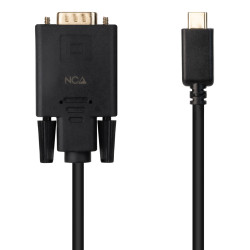 Nanocable 10.15.5202 Cable Conversor USB-C/M a VGA/M, 1.8 m, Negro, 1,8 m, USB Tipo C, VGA (D-Sub), Macho, Macho, Derecho 2