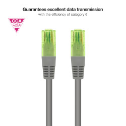 Nanocable 10.20.1400-L30 Cable de Red Latiguillo RJ45 CAT.6 UTP AWG26 CCA, Gris, 30 cm, 0,3 m, Cat6, U/UTP (UTP), RJ-45, RJ-45, 2