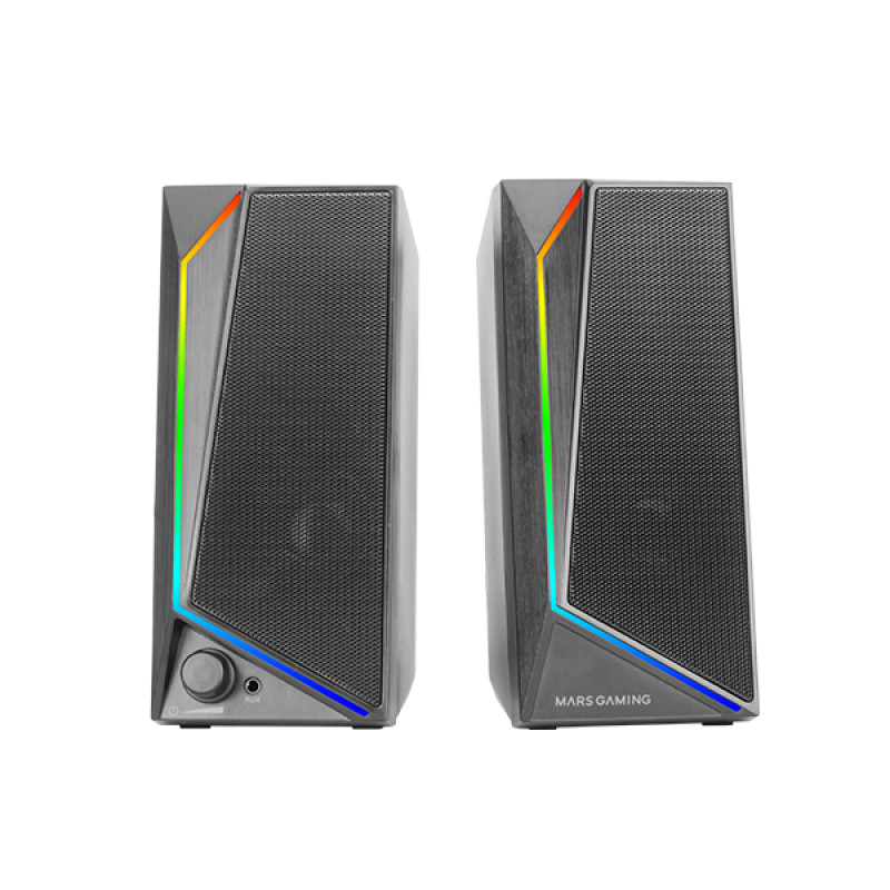 Mars Gaming MS72 MS72, 2.0 canales, Alámbrico, 15 W, 20 - 20000 Hz, 4 Ω, Negro