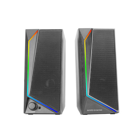 Mars Gaming MS72 MS72, 2.0 canales, Alámbrico, 15 W, 20 - 20000 Hz, 4 Ω, Negro