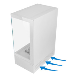 Mars Gaming MCXOW MC-XOW, Midi Tower, PC, Blanco, ATX, micro ATX, Mini-ITX, Juego, Multi 2