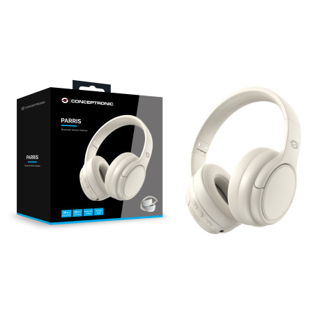 Conceptronic PARRIS03C PARRIS03C, Inalámbrico y alámbrico, Música, 20 - 20000 Hz, 198,5 g, Auriculares, Crema de color