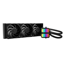 be quiet! BW025 Silent Loop 3 360 mm, Sistema de refrigeración líquida todo en uno, 12 cm, 130,3 m³/h, Negro