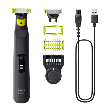 Philips QP6542/15 OneBlade Pro 360 QP6542/15 Face + Body, Lavable, Batería, Negro, Cal
