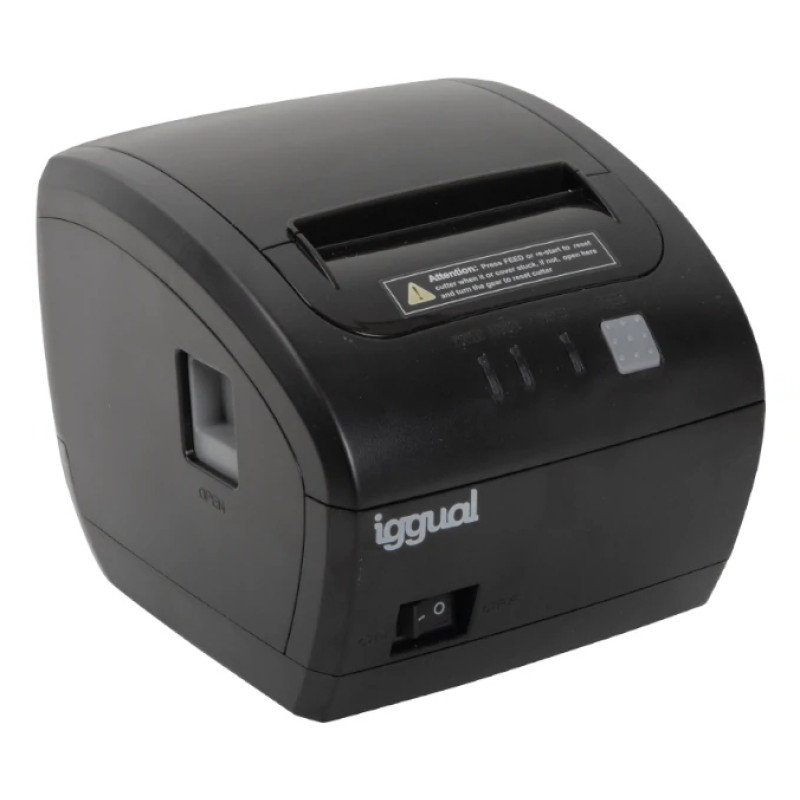 iggual IGG319185 Impresora térmica tickets TP7001 USB+RS232, Transferencia térmica, Impresora de recibos, 203 x 203 DPI, 576