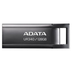 ADATA AROY-UR340-128GBK UR340, 128 GB, USB tipo A, 3.2 Gen 2 (3.1 Gen 2), 100 MB/s, Tapa, Negro