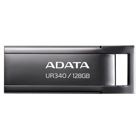ADATA AROY-UR340-128GBK UR340, 128 GB, USB tipo A, 3.2 Gen 2 (3.1 Gen 2), 100 MB/s, Tapa, Negro