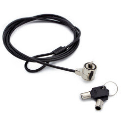 Nilox NXSC001 Cable seguridad con doble llave 1.8m, 1,8 m, 2 llaves, Acero, Negro 2