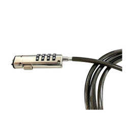 Nilox NXSCN001 Notebook numerical Cable Lock NXSCN001, 1,9 m, Cerradura con combinación, Acero, Gris 2