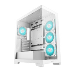 DeepCool R-CG580-WHADA4-G-1 CG580 4F WH, Midi Tower, PC, Blanco, ATX, ITX, micro ATX, Acrilonitrilo butadieno estireno (ABS), 2