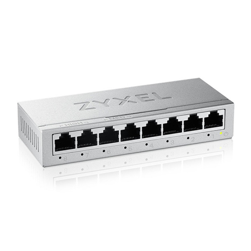 Zyxel GS-108BV5-EU0101F GS-108BV5-EU0101F, No administrado, L2, Gigabit Ethernet (10/100/1000)