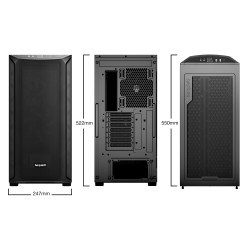 be quiet! BGW60 Shadow Base 800 Black, Midi Tower, PC, Negro, ATX, EATX, micro ATX, Mini-ITX, Acrilonitrilo butadieno estireno 2