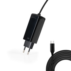 TooQ TQLC-USBCGAN100PD-C Cargador de portátil GAN USB-C PD 100W, Negro, Interior, Corriente alterna, 20 V, 5 A, 1,8 m, Negro