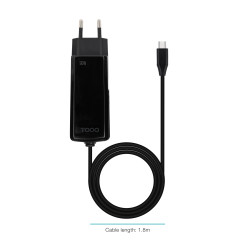 TooQ TQLC-USBCGAN90PD-C Cargador de portátil GAN USB-C PD 90W, Negro, Interior, Corriente alterna, 20 V, 4,25 A, 1,8 m, Negro 2