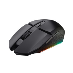 Trust 25070 GXT 112 FELOX, mano derecha, RF inalámbrico, 4800 DPI, Negro 2