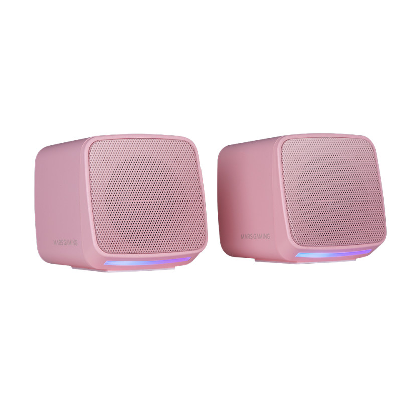 Mars Gaming MSPROP MS-PRO, Altavoces Compactos 10W, Iluminación RGB Flow Dinámica, Altavoz PC con Caja de Control y Entrada