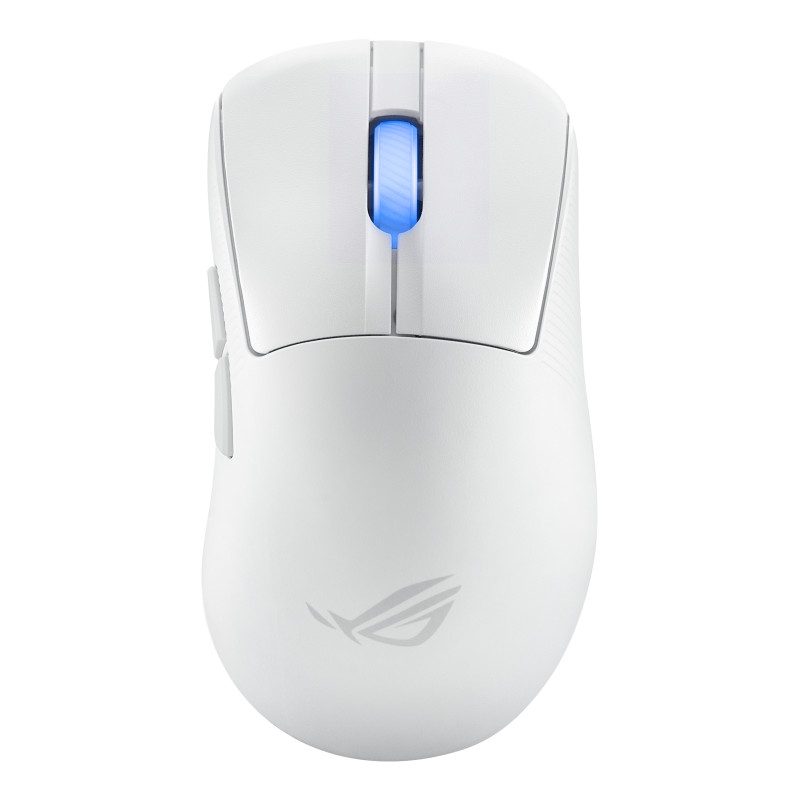ASUS 90MP03N0-BMUA10 ROG Keris II Ace Wireless AimPoint White, mano derecha, Óptico, RF Wireless + Bluetooth + USB Type-A,