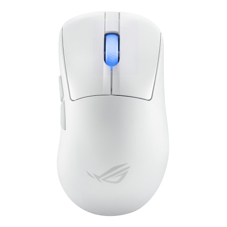 ASUS 90MP03N0-BMUA10 ROG Keris II Ace Wireless AimPoint White, mano derecha, Óptico, RF Wireless + Bluetooth + USB Type-A,