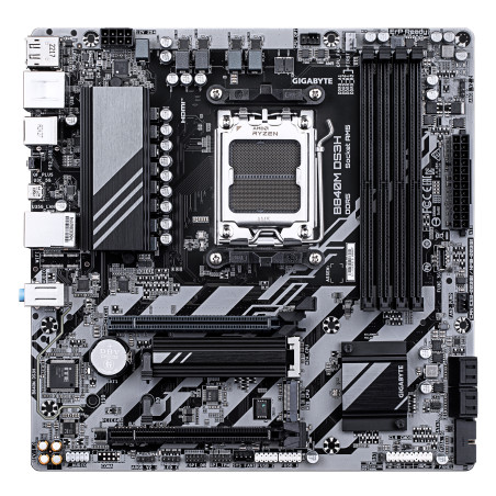 GIGABYTE B840M DS3H B840M DS3H Placa base - Procesadores AMD Ryzen 9000, VRM de 8+2+2 fases, hasta 8200 MHz DDR5, 2xPCIe 4.0