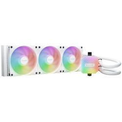 be quiet! BW023 LIGHT LOOP 360mm White, Sistema de refrigeración líquida todo en uno, 12 cm, 105,1 m³/h, Blanco