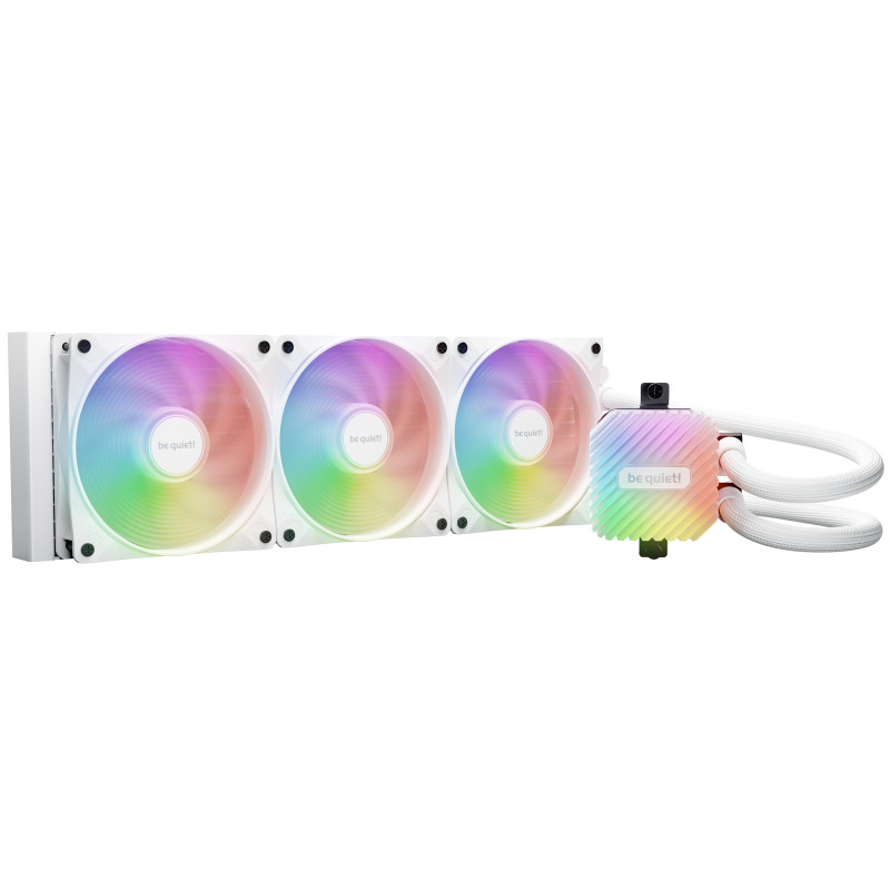 be quiet! BW023 LIGHT LOOP 360mm White, Sistema de refrigeración líquida todo en uno, 12 cm, 105,1 m³/h, Blanco