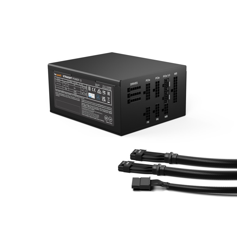 be quiet! BN339 Straight Power 12, 1200 W, 110 - 240 V, 1270 W, 50/60 Hz, 15/7.5 A, 150 W