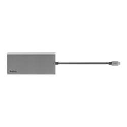 Belkin INC015BTSGY-CZ INC015BTSGY-CZ, Alámbrico, USB 3.2 Gen 1 (3.1 Gen 1) Type-C, 100 W, 1.4/2.0, 1000 Mbit/s, Aluminio 2