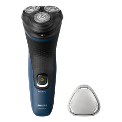Philips S1151/00 S1151/00, Máquina de afeitar de rotación, Negro, Azul, Batería, 40 min, 8 h, Níquel-metal hidruro (NiMH)