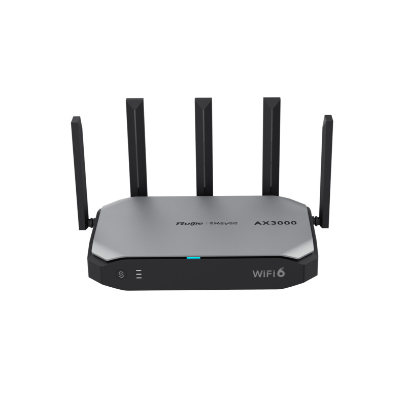 Ruijie Networks RG-EG105GW-X RG-EG105GW-X, Wi-Fi 6 (802.11ax), Doble banda (2,4 GHz / 5 GHz), Ethernet, Negro, Gris, Router de