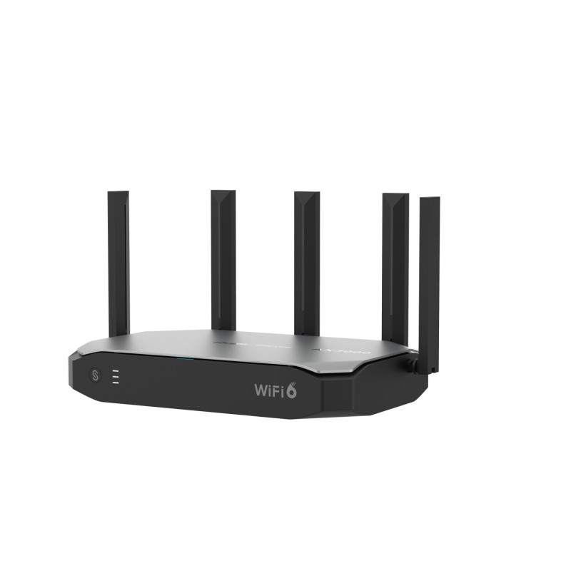 Ruijie Networks RG-EG105GW-X RG-EG105GW-X, Wi-Fi 6 (802.11ax), Doble banda (2,4 GHz / 5 GHz), Ethernet, Negro, Gris, Router de