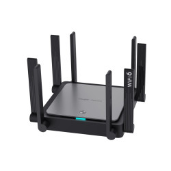 Ruijie Networks RG-EW3200GX PRO RG-EW3200GX PRO, Wi-Fi 6 (802.11ax), Doble banda (2,4 GHz / 5 GHz), Ethernet, Negro, Router de