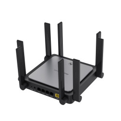 Ruijie Networks RG-EW3200GX PRO RG-EW3200GX PRO, Wi-Fi 6 (802.11ax), Doble banda (2,4 GHz / 5 GHz), Ethernet, Negro, Router de 2
