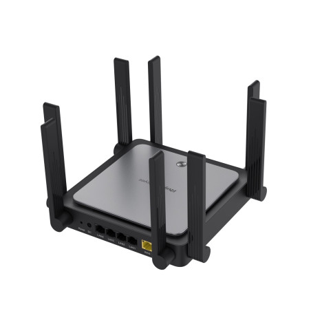 Ruijie Networks RG-EW3200GX PRO RG-EW3200GX PRO, Wi-Fi 6 (802.11ax), Doble banda (2,4 GHz / 5 GHz), Ethernet, Negro, Router de