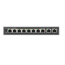 Ruijie Networks RG-ES110D-P RG-ES110D-P, No administrado, Fast Ethernet (10/100), Energía sobre Ethernet (PoE), Montaje en rack