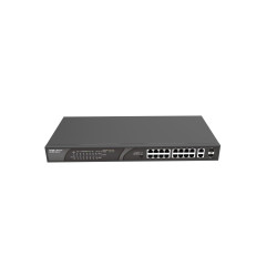Ruijie Networks RG-ES118S-LP RG-ES118S-LP, No administrado, Fast Ethernet (10/100), Energía sobre Ethernet (PoE), Montaje en 2